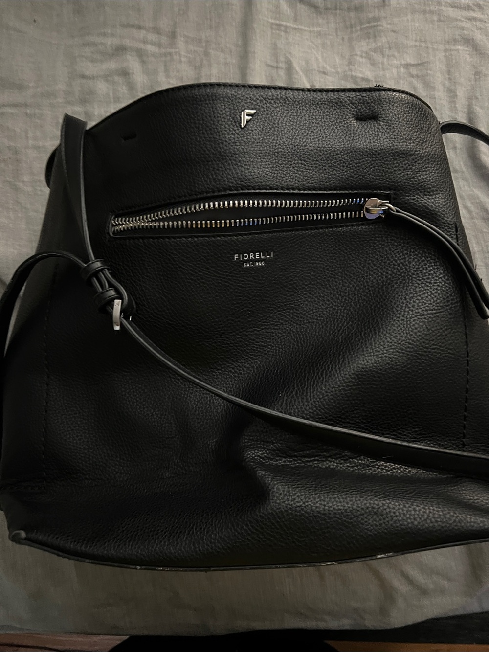 Fiorelli Black Leather Crossbody Bag